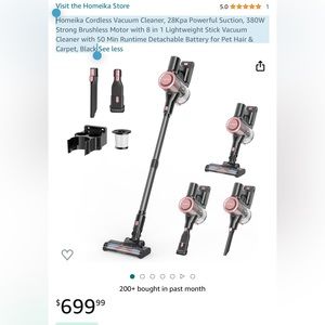 Homeika Cordless Stick Vacuum